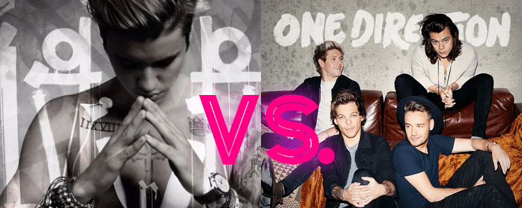 One Direction vs. Justin Bieber: Who won in online news ?