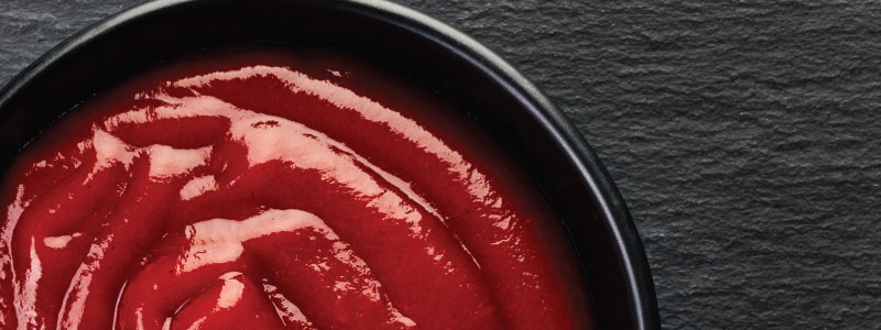 French's Ketchup, bowl of ketchup on a counter