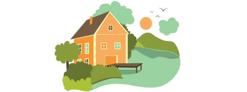 Illustration of a cottage