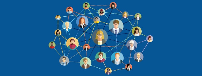 network of interconnected people