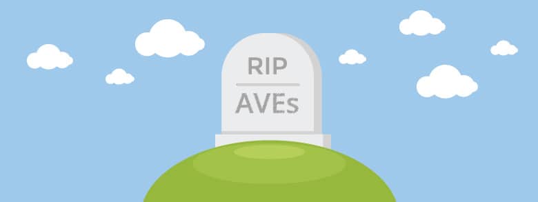grave atop a hill, reads "RIP AVEs"