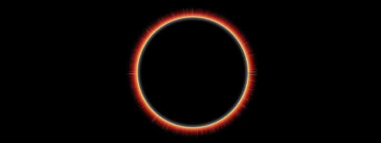 corona of the solar eclipse