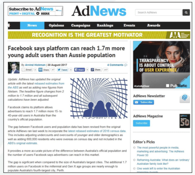 Facebook falsehoods: New report reveals massive miscalculations of reach 