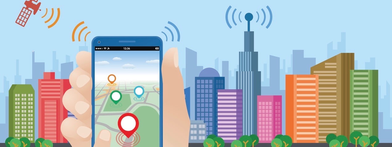 smart phone application using location information