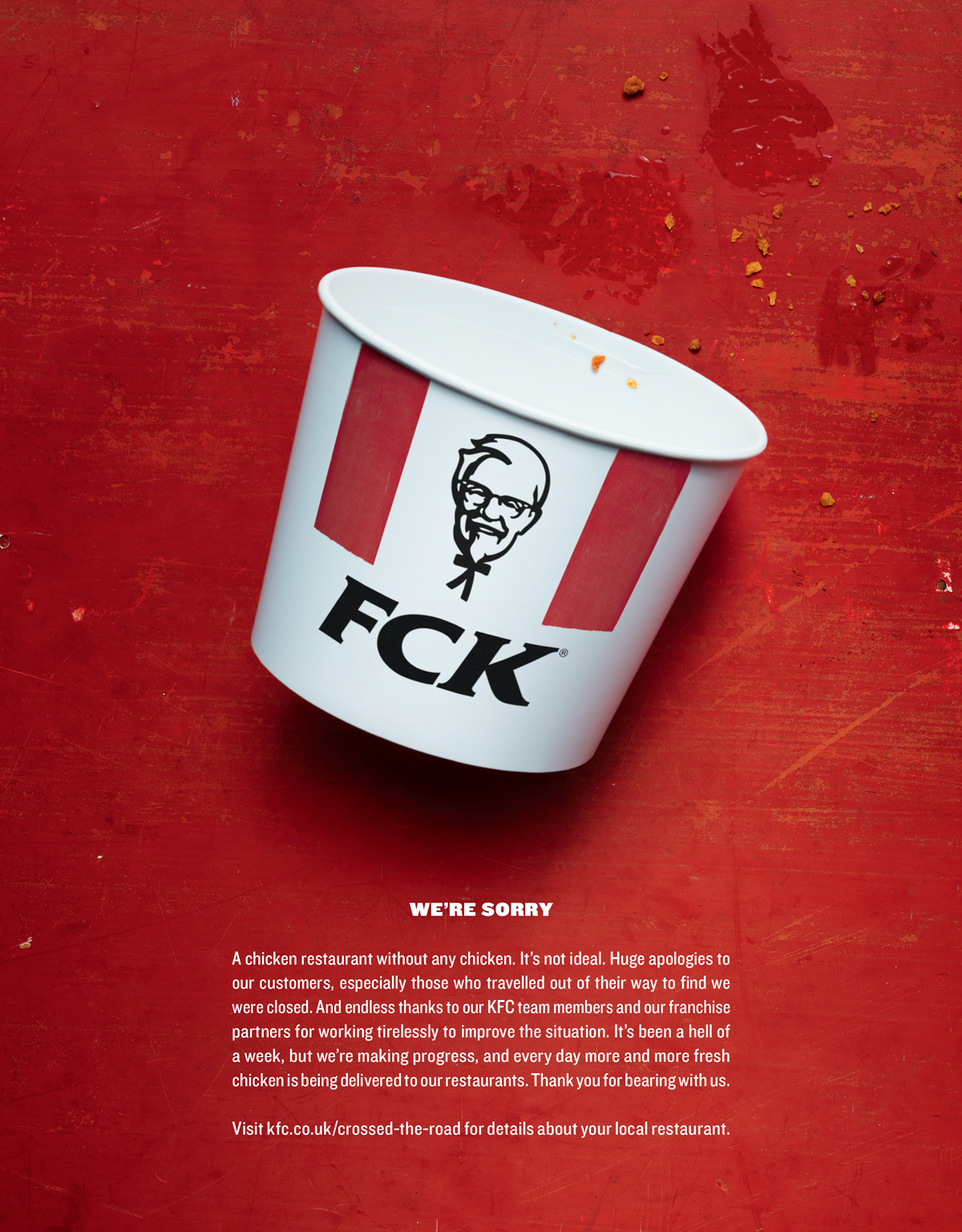 KFC rolls the dice and strikes crisis-response gold