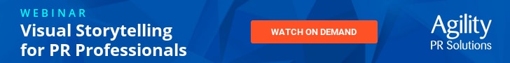 Banner ad to watch our visual storytelling webinar on demand