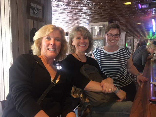 Leeza Hoyt, Minneapolis partner agency President Susan Evans and Vice President Elizabeth Pavlica at the Dallas meeting for PRGN.