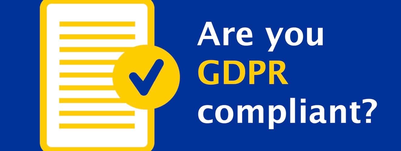 Are you GDPR (General Data Protection Regulation) Compliant? Illustration