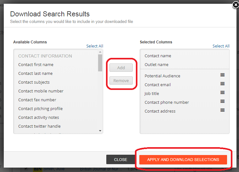 download search results