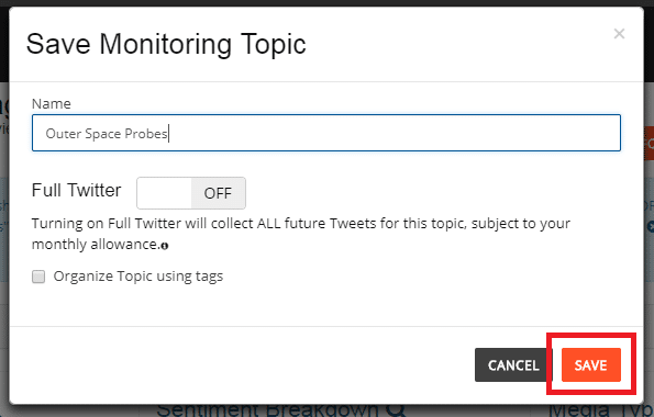 save monitoring topic