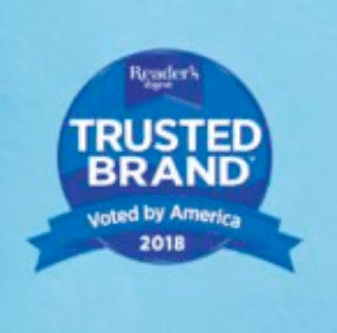 Reader’s Digest Trusted Brand badge
