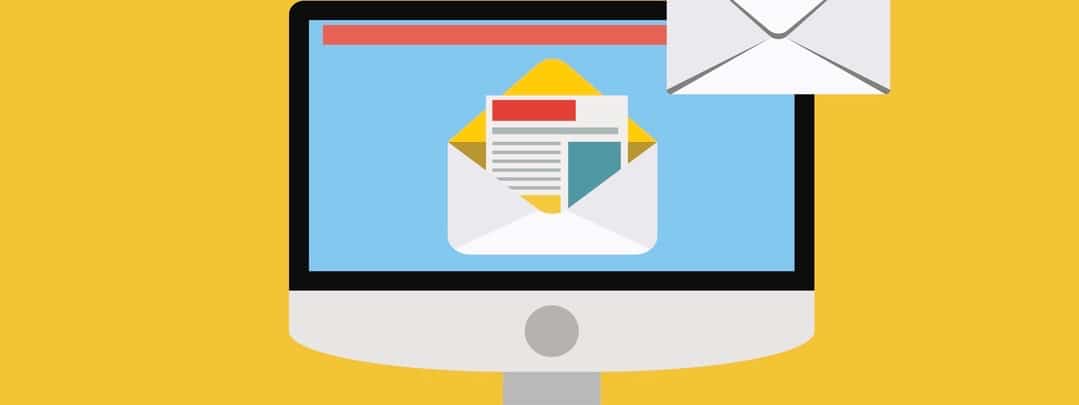 Email illustration. Sending or receiving email concept illustration. flat design. Email marketing.