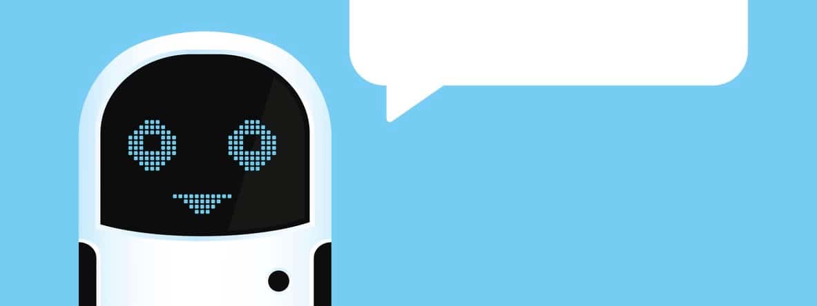 White Chat bot respond to the message. Vector illustration. Modern technology