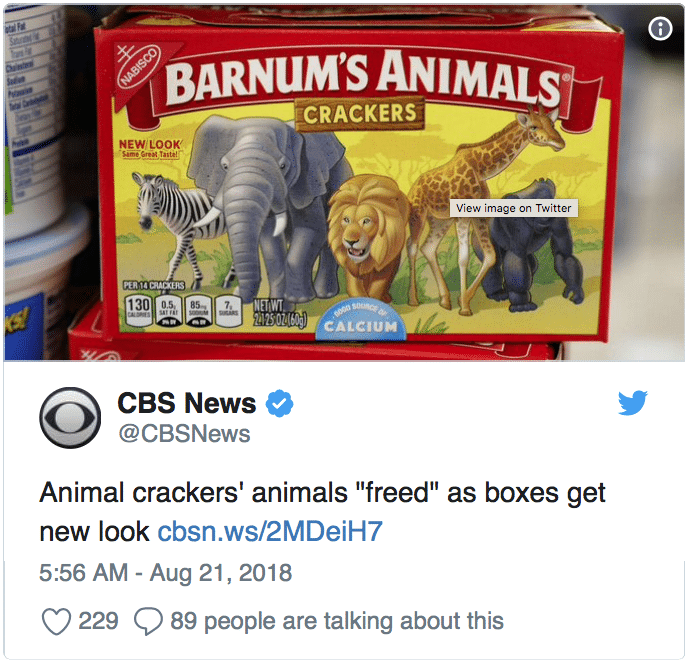 Nabisco’s new Animal Crackers imagery shows how brands can avoid getting stale