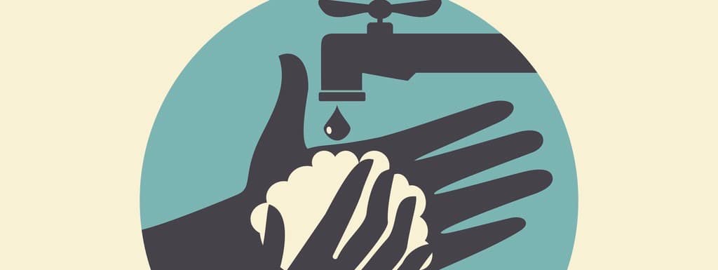 Wash your hands, symbol, vector illustration.