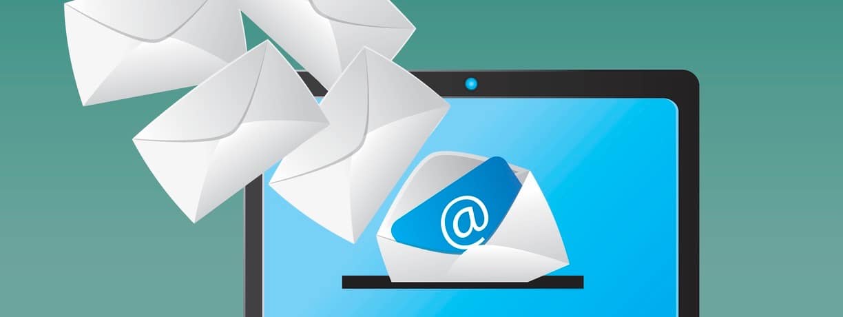 inbox in your email illustration design