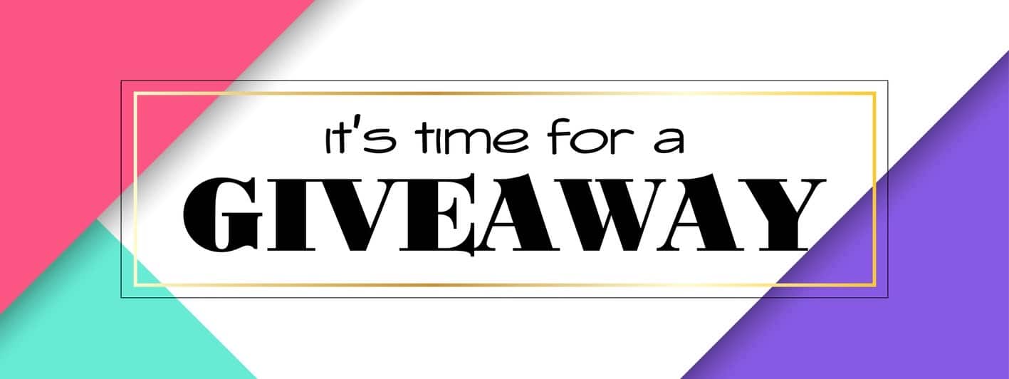 Time for giveaway. Vector banner template for social media promotion. Facebook link size