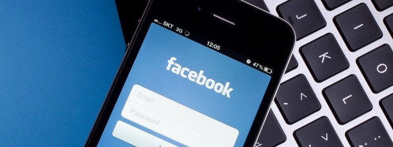 Facebook on Digital Tablet