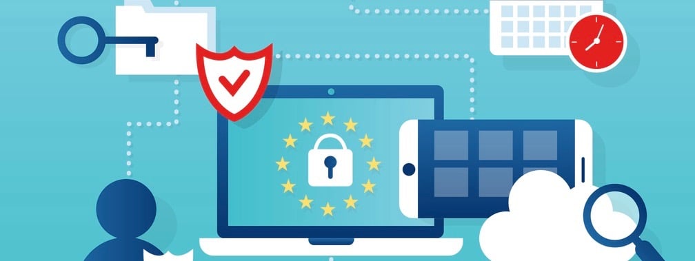 Vector concept for general data protection regulation in EU law on data privacy