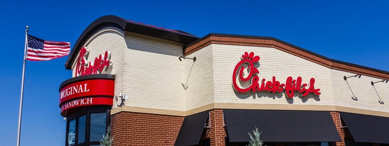 Chick-fil-A Retail Fast Food Location.