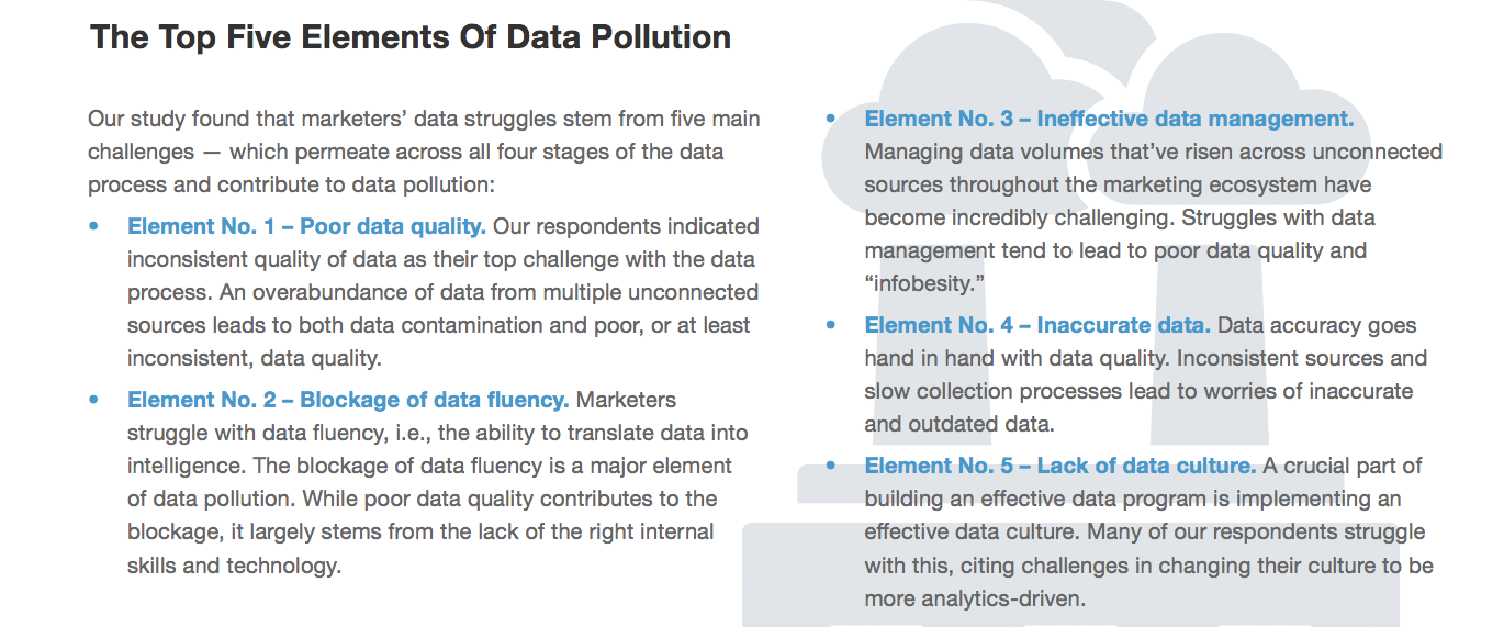 As data volume increases, so does data pollution
