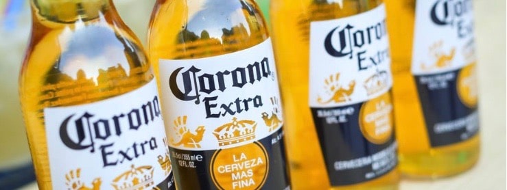 Corona beer bottles