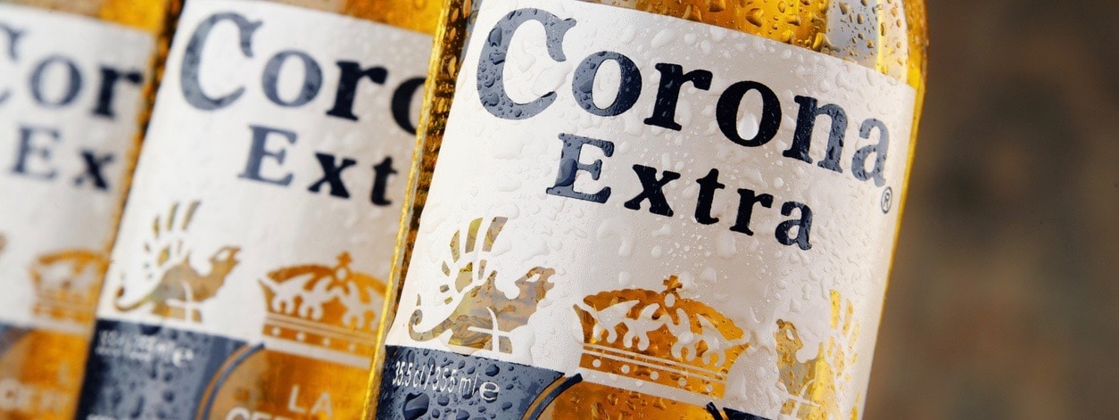 Bottles of Corona Extra beer