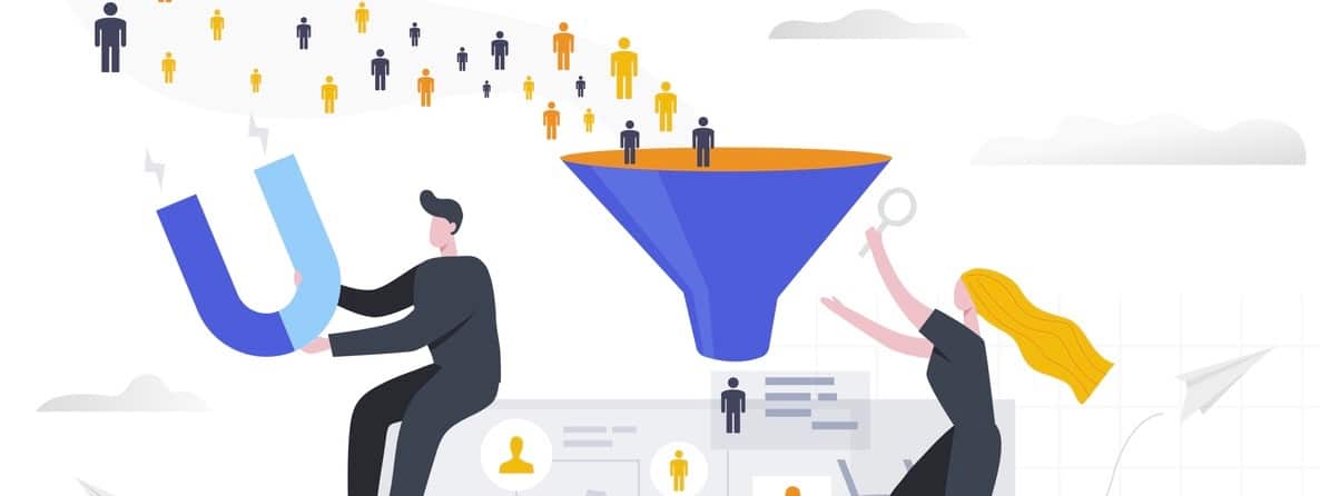 Attracting potential customers to the sales funnel