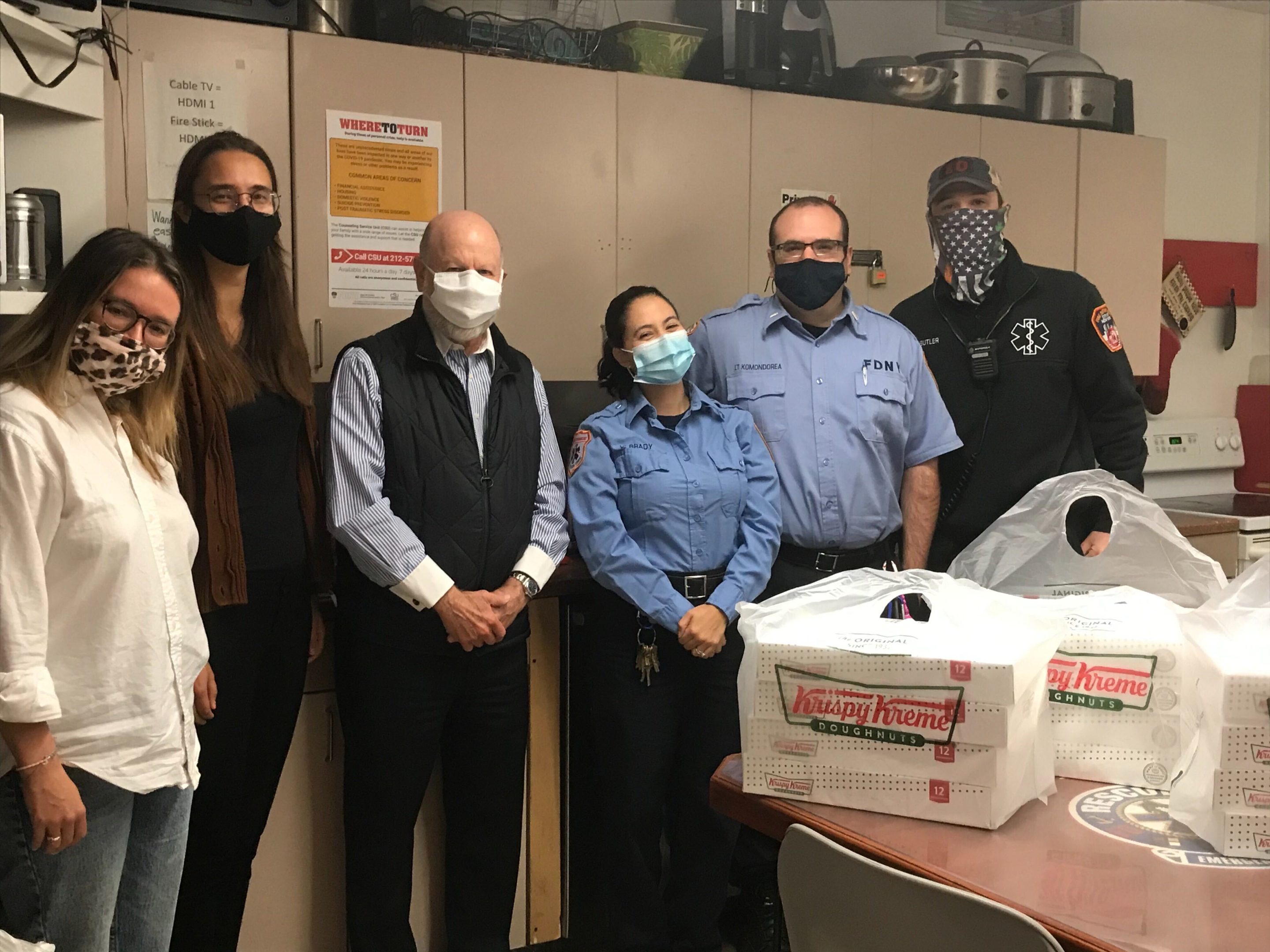 Rubenstein Public Relations team delivers doughnuts to local EMS workers