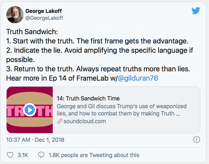 How to fight disinformation with a ‘truth sandwich’