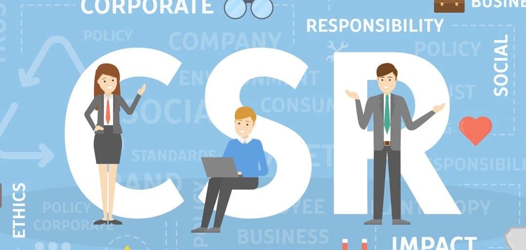 CSR concept illustration. Idea of responsibility and social life.