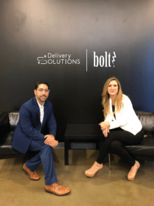 Delivery Solutions Bolt PR Partnership Nourhan Beyrouti, Delivery Solutions (left) and Caroline Callaway, Bolt PR (right)