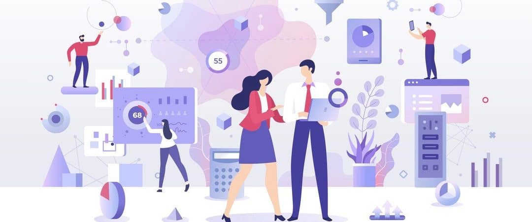 People creating chart & analyze statistics to unlock data potential.