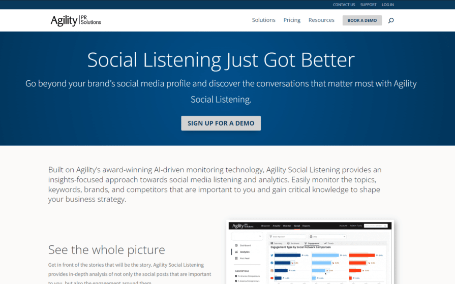 Agility Social Listening screenshot