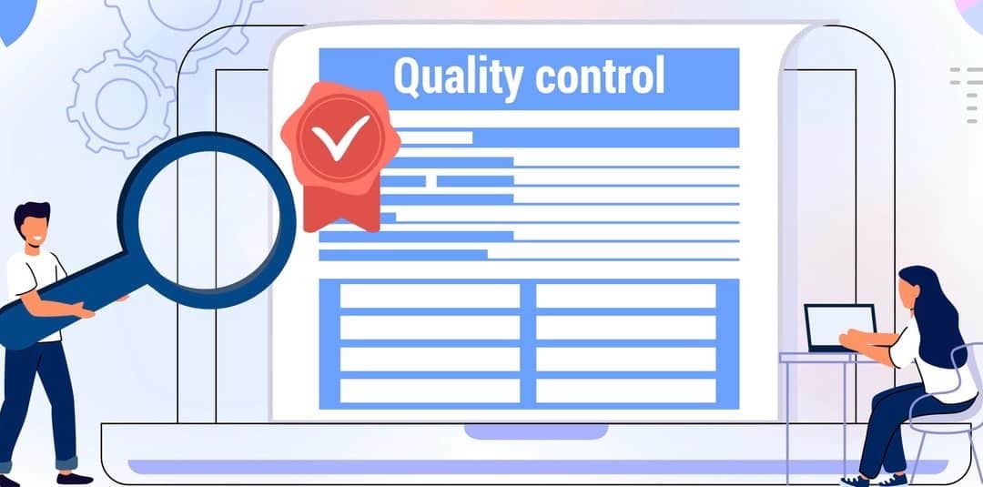 Quality control and product satisfaction research check.