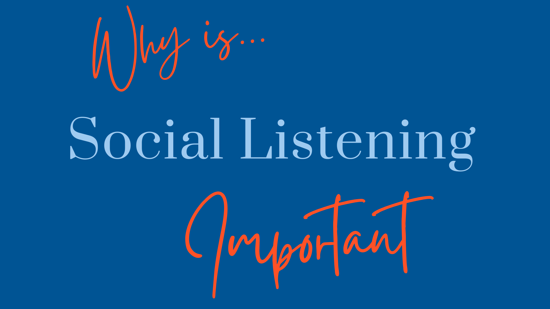 Why is social listening important?