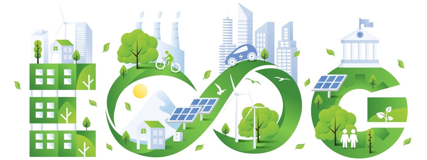 Sustainable ESG Green Illustration Sustainable ESG Green Illustration