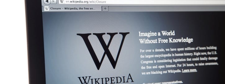 Wikipedia website internet site