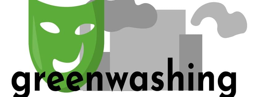 Greenwashing horizontal banner, environmentally unsafe production