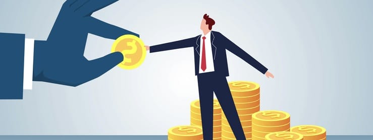 Give money, investors pay taxes on the proceeds, and businessmen take out part of the proceeds money to huge hands. businessmen take out part of the proceeds money to huge hands.