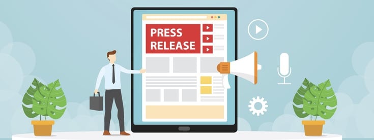 Public relations make press releases through company blogs.