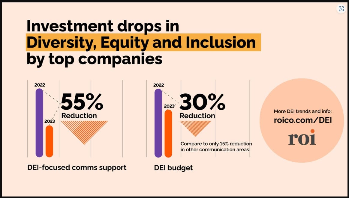 Is corporate commitment to DEI declining? Investment has dropped, budgets have been cut, comms support is down—but why?
