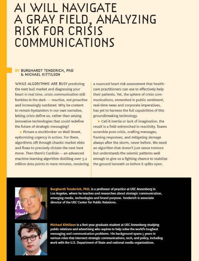 New USC Annenberg report explores the trials and triumphs the comms industry will face on its journey into the uncertain world of AI