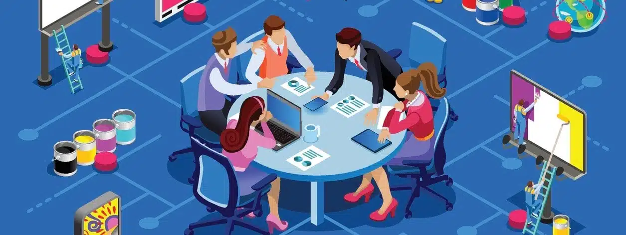 marketing agency meeting