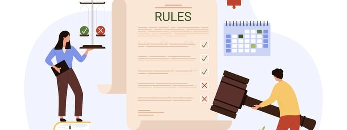 Law Compliance, Company Policy And Rules Document, Legal Regulatory Guide By Tiny People