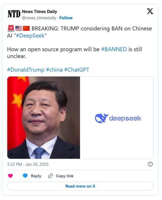 DeepSeek ban