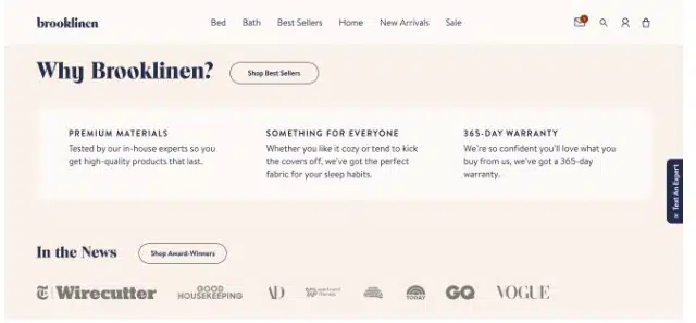 website content