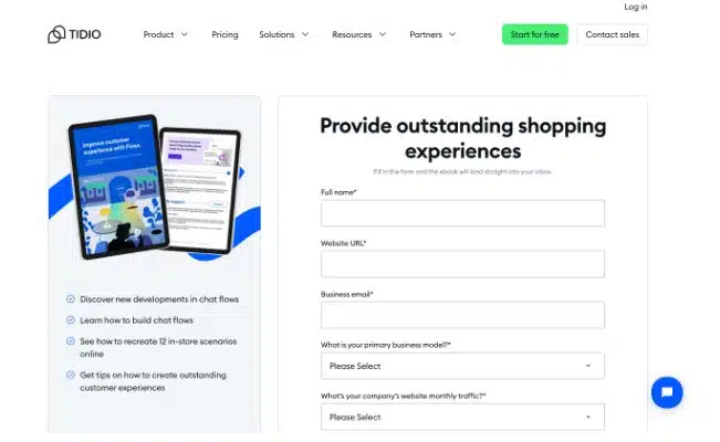 website content