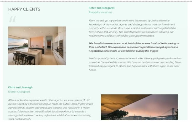 website content
