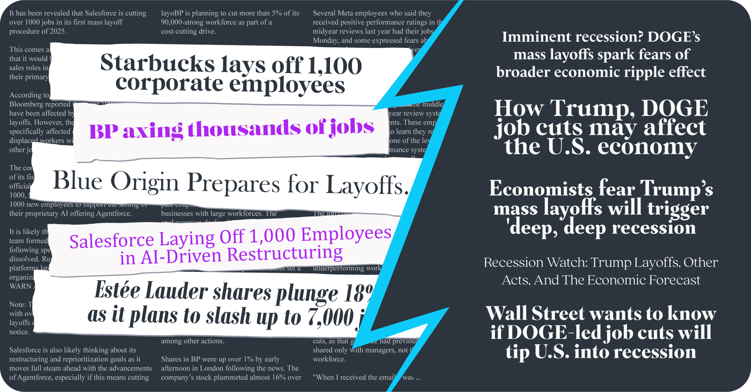 Layoffs media headlines